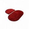 Colors of Oval Oval Red fürdőszobaszőnyeg 2 darabos szett