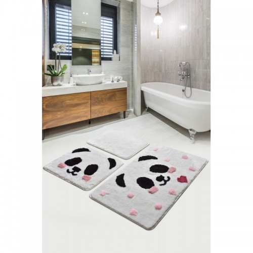 Panda fürdőszobaszőnyeg 3 darabos szett