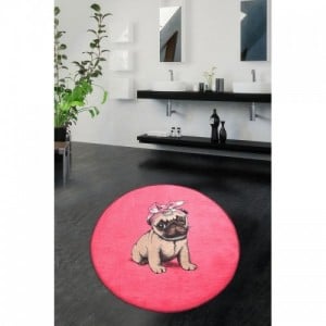 Pink Pug fürdőszobaszőnyeg 100 cm