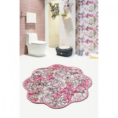 Rosa Shape Pink fürdőszobaszőnyeg 100 cm