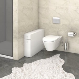 Smart fehér fürdőszoba szekrény 19 x 55 x 60 cm
