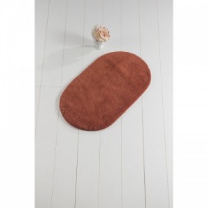 Colors of Oval Oval Brick Red fürdőszobaszőnyeg 60 x 100 cm