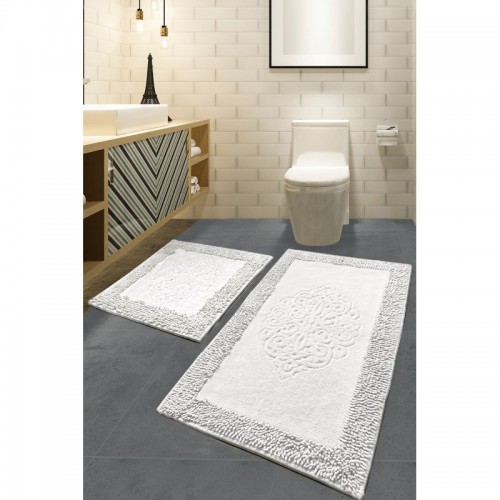 Piante Ecru fürdőszobaszőnyeg 2 darabos szett