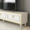 Lorenz fehér-arany tv szekrény