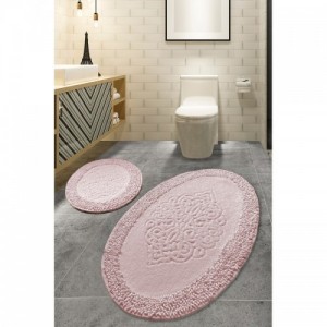 Piante Oval Pink fürdőszobaszőnyeg 2 darabos szett