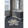 Flower Grey fürdőszobaszőnyeg 90 cm
