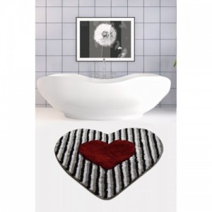 Heart Line fürdőszobaszőnyeg 90 cm