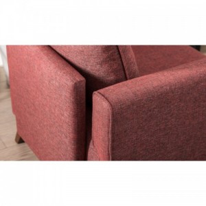 Bella vörös egyszemélyes kanapé