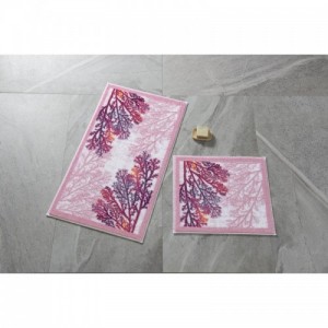 Coral Pink fürdőszobaszőnyeg 2 darabos szett