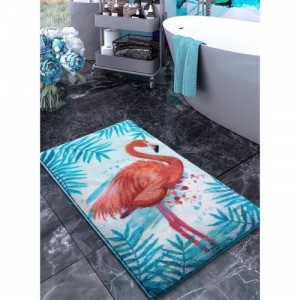 Flamingo Turquoise fürdőszobaszőnyeg 2 darabos szett