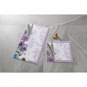 Pick Flower Lilac fürdőszobaszőnyeg 2 darabos szett