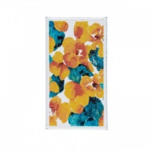 Flower Dust Yellow fürdőszobaszőnyeg 80 x 140 cm