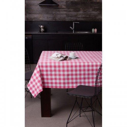 Kockás asztalterítő 160 x 160 cm rózsszín