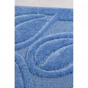 Flora Blue fürdőszobaszőnyeg 60 x 100 cm