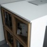 Box fehér-dió íróasztal 120 x 65 x 75 cm