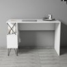 Extra fehér-fekete íróasztal 60 x 120 x 80 cm