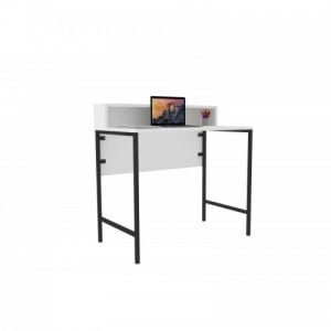 Uso fehér-fekete íróasztal 90 x 90,8 x 50 cm