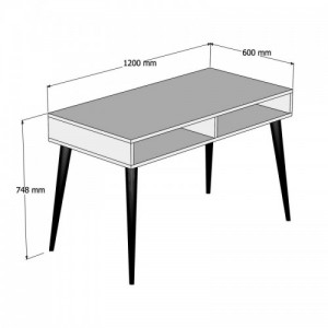 Novo dió íróasztal 120 x 74,8 x 60 cm