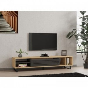 Safir zafír-antracitszürke tv állvány 160 x 35 x 40 cm