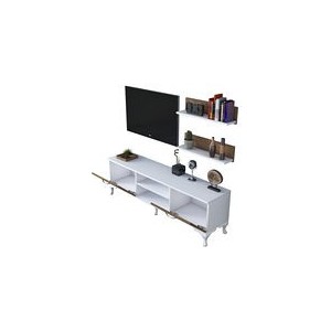 A4 fehér-dió tv szekrény