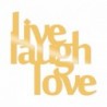 Live Laugh Love fém fali dekoráció