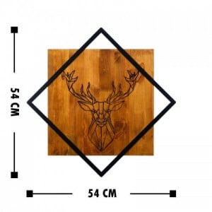 Deer fa fali dekoráció