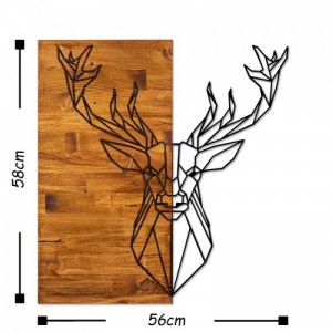 Deer1 fa fali dekoráció