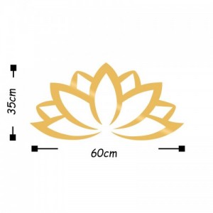 Lotus Flower 2 fém fali dekoráció