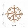 Compass fém fali dekoráció
