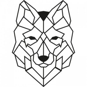 Wolf2 fém fali dekoráció