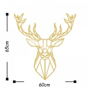 Deer4 fém fali dekoráció