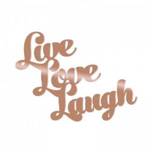 Live Love Laugh fém fali dekoráció