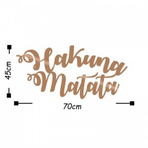 Hakuna Matata fém fali dekoráció