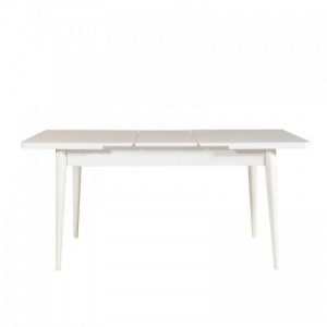 Vina fehér-antracitszürke asztal és szék szett (5 darab)