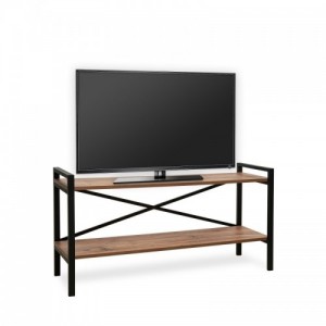 Athena fenyő-fekete tv állvány 120 x 34 x 60 cm