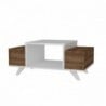 Eriberto fehér-dió dohányzóasztal 90 x 43 x 60 cm