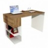 Alphonzo fehér-dió íróasztal 121 x 74 x 60 cm