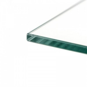 Berna 140 cm szögletes üveg étkezőasztal transparent
