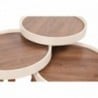 Wood dió-krém egymásba rakható asztal