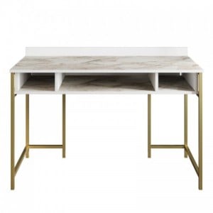 Tumata arany-fehér íróasztal 119 x 62 x 75 cm