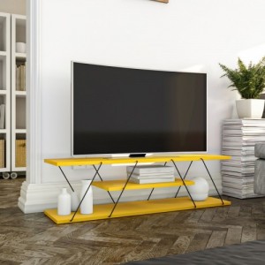 Canaz sárga-fekete tv állvány 120 x 33 x 30 cm