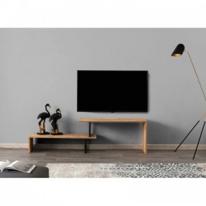 Ovit fekete-fenyő tv állvány 120 x 45 x 30 cm