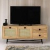Hapsiyas fa-fekete tv állvány 140 x 40 x 60 cm