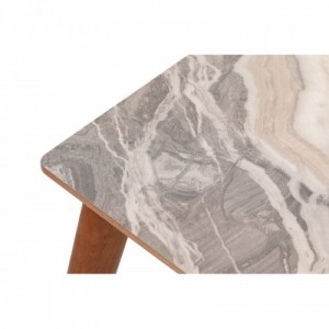 Siv szürke-fehér-dió egymásba rakható asztal