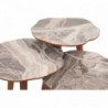 Qubec szürke-fehér-dió egymásba rakható asztal