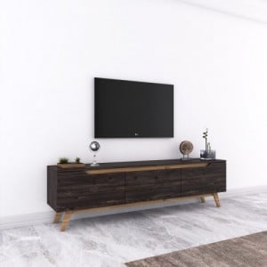 Rani fekete-dió tv állvány 180 x 48 x 35 cm