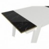 Ravenna fehér-arany-fekete étkezőasztal 148 x 85 x 76 cm