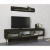 Milandra fekete-zöld tv szekrény