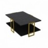 Polka arany-fekete dohányzóasztal 91 x 36 x 61 cm
