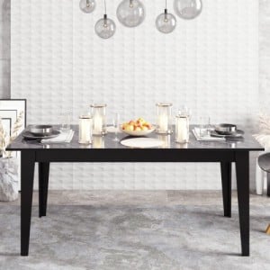 Polka fekete étkezőasztal 180 x 76 x 90 cm